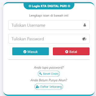 Register PGRI Murungraya - Persatuan Guru Republik Indonesia Cabang Murungraya